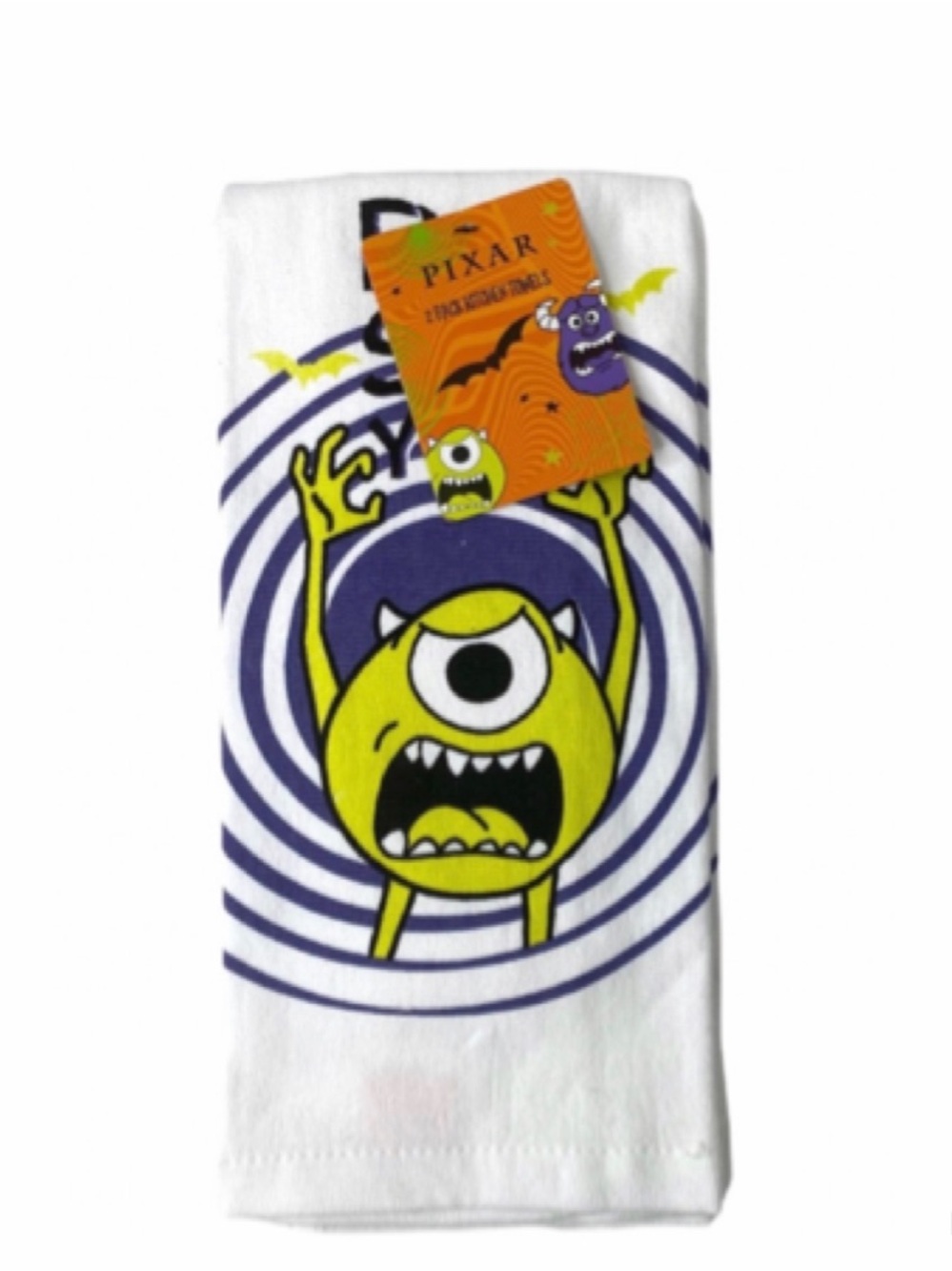 NEW Disney/Pixar Monsters Inc. Mike Wazowski Kitchen Towel Set